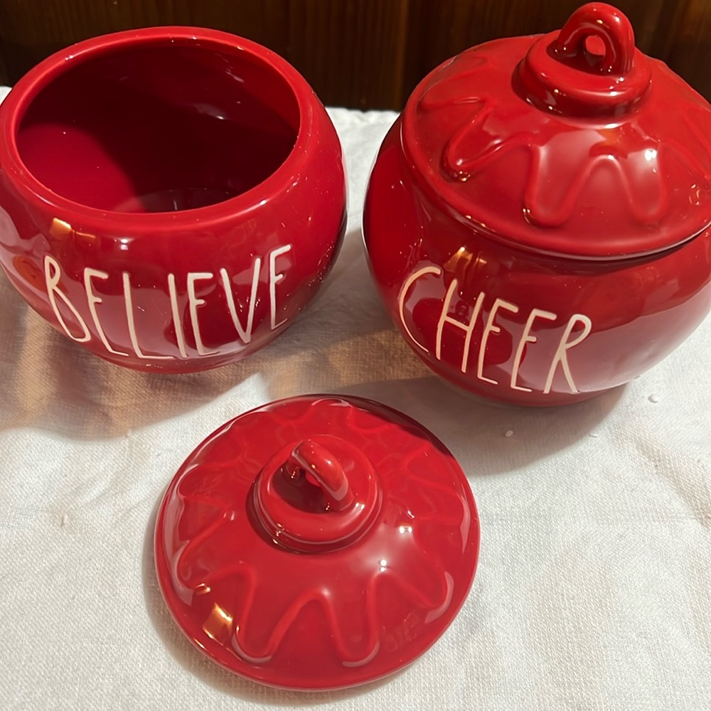 Rae Dunn Christmas Jars